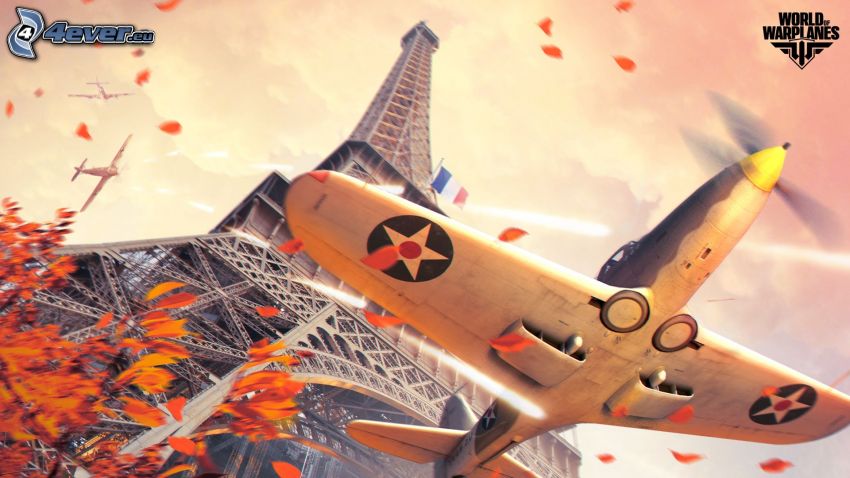 World of warplanes, repülőgépek, harc, Eiffel-torony