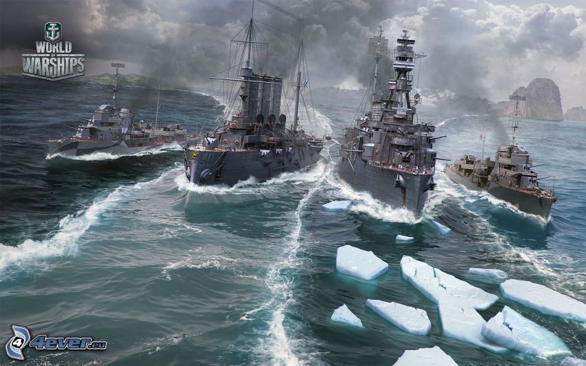 World of Warships, hajók, jégtáblák