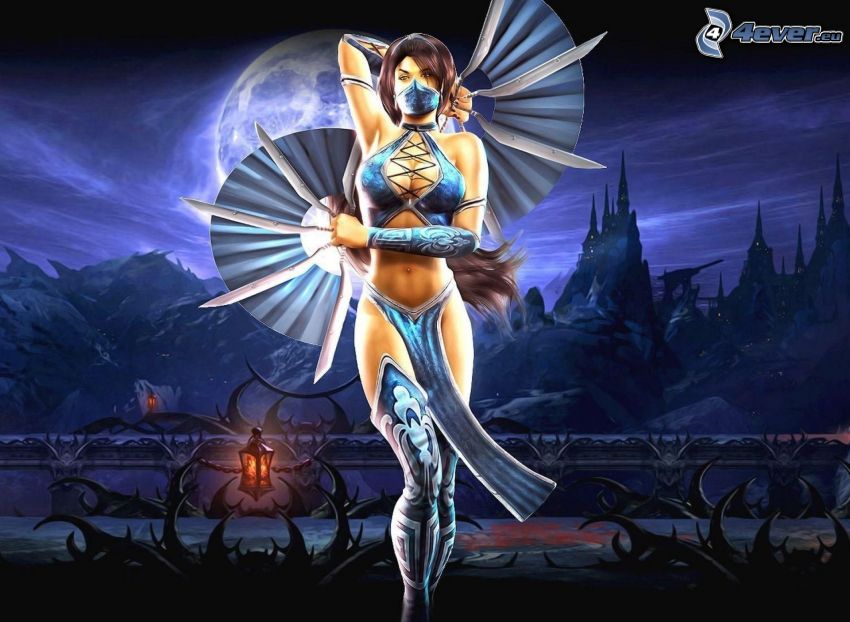 Mortal Kombat, rajzolt nő