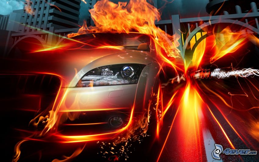 Audi TT, tűz
