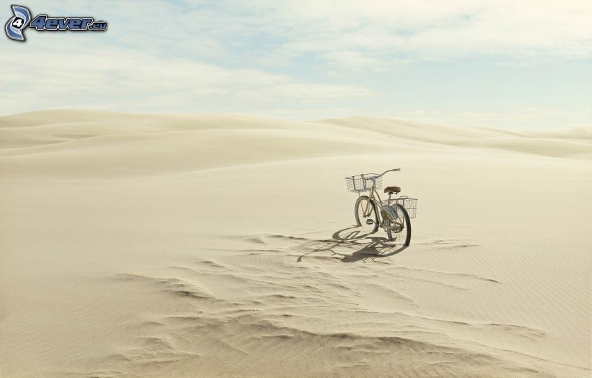 kerékpár, sivatag