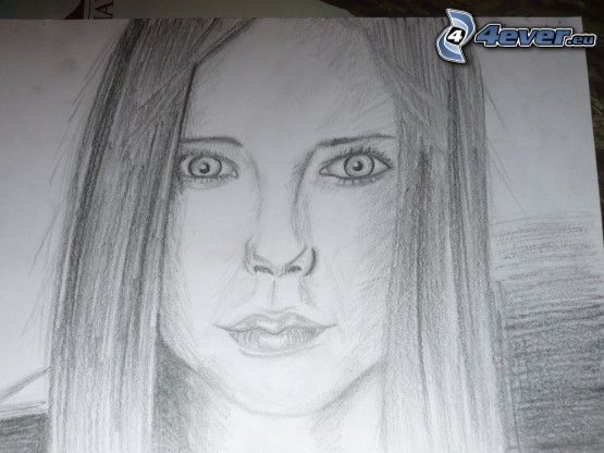 Avril Lavigne, rajzolt