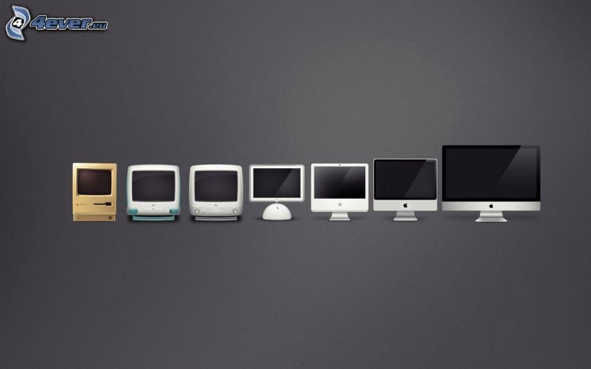 monitorok, evolúció, Apple