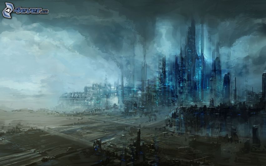 sci-fi város, fantasy