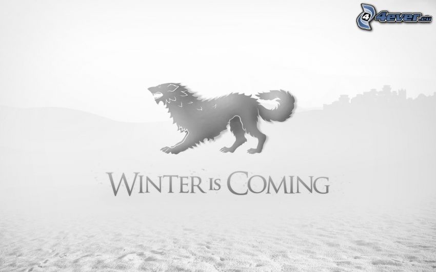 Winter is coming, farkas, tél