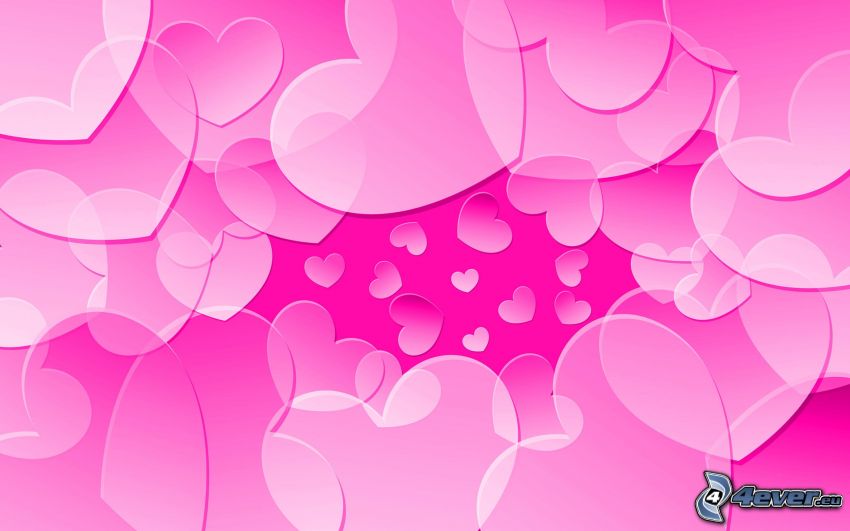 rózsaszín szívek