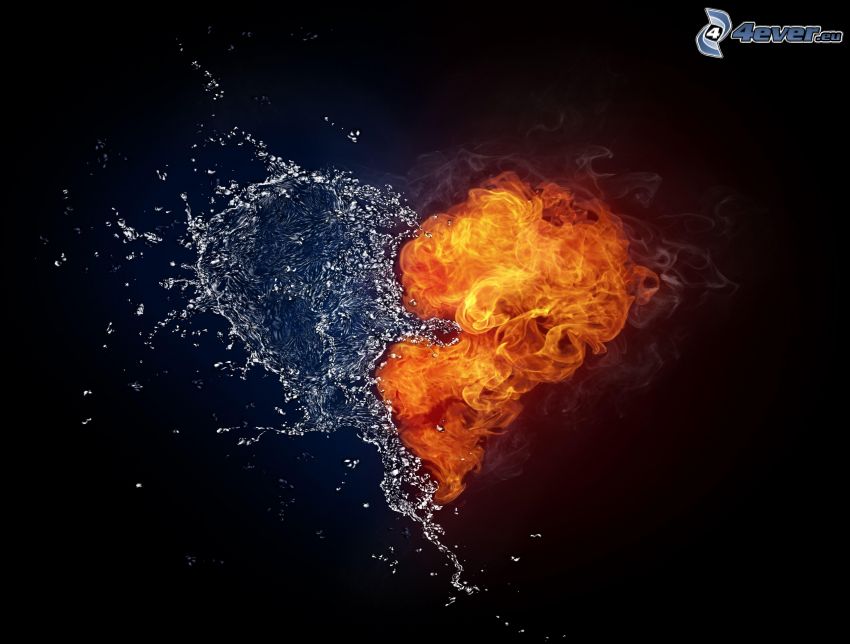 tűz és víz, szív