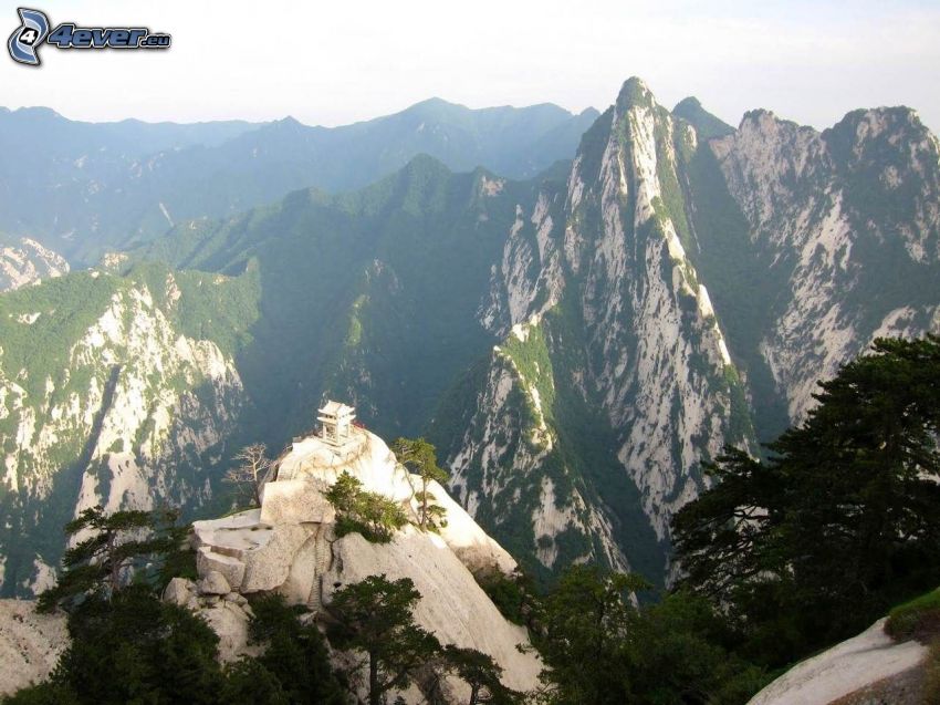 Mount Huang, sziklás hegységek