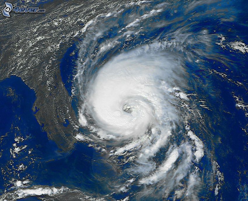 hurrikán, Florida, műholdas képek