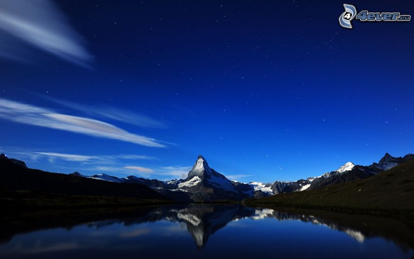 Matterhorn, Alpok, ég, tó