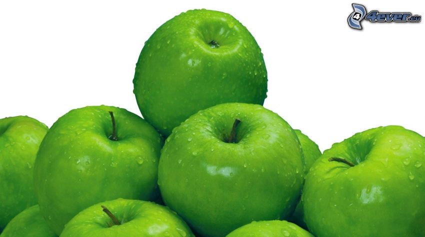 zöld almák