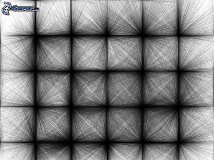 abstrakcyjne kwadraty, czarno-białe