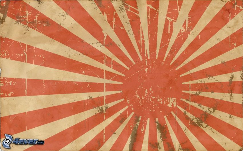 japońska flaga, paski, słońce
