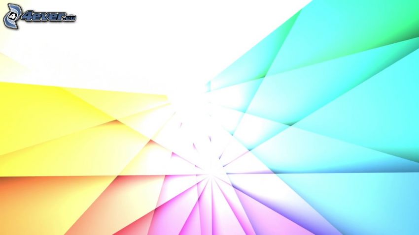 trójkąty, kolory