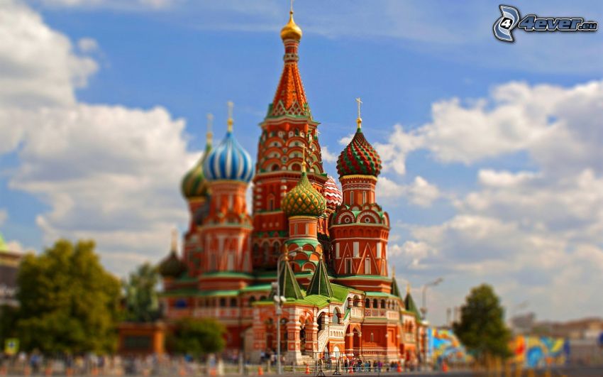 Cerkiew, Błogosławionego Wasyla, Moskwa, diorama