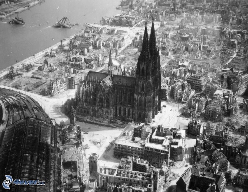 Katedra w Kolonii, ruiny, II wojna światowa