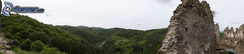 Zamek Šašov, pasmo górskie