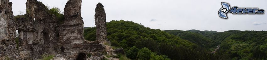 Zamek Šašov, pasmo górskie