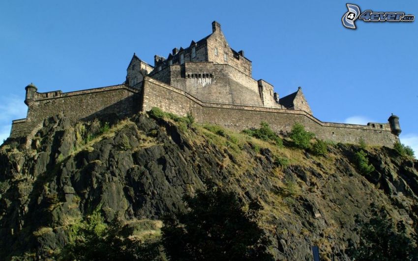 Zamek w Edynburgu, skała