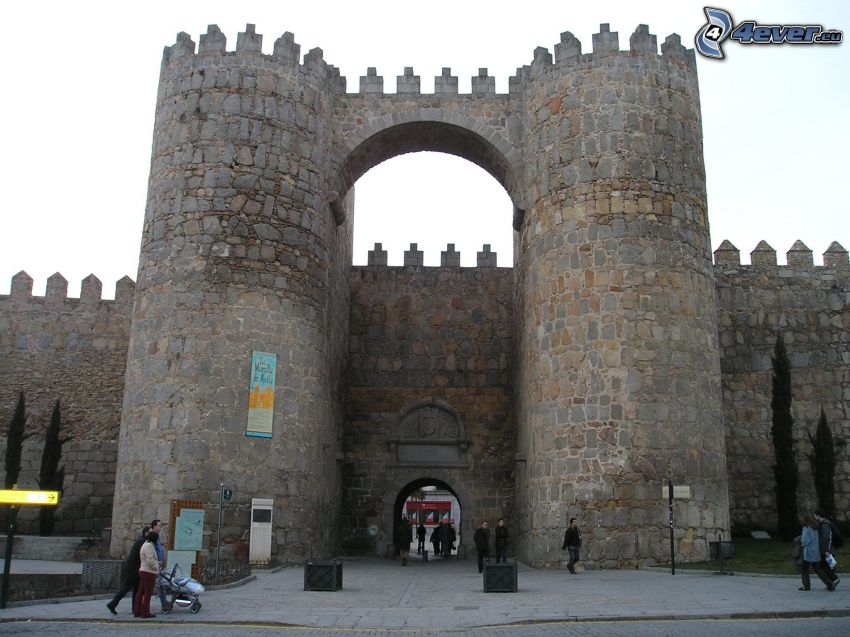 Ávila, Hiszpania, mury obronne