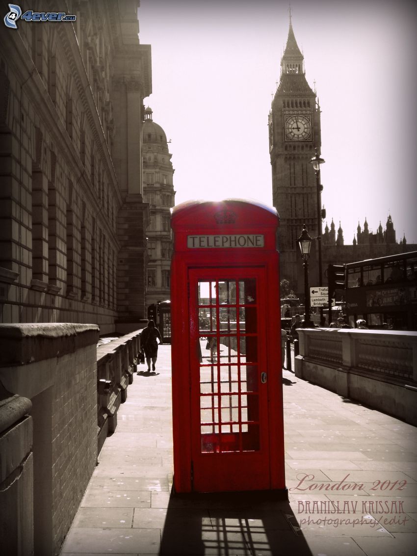 budka telefoniczna, Londyn