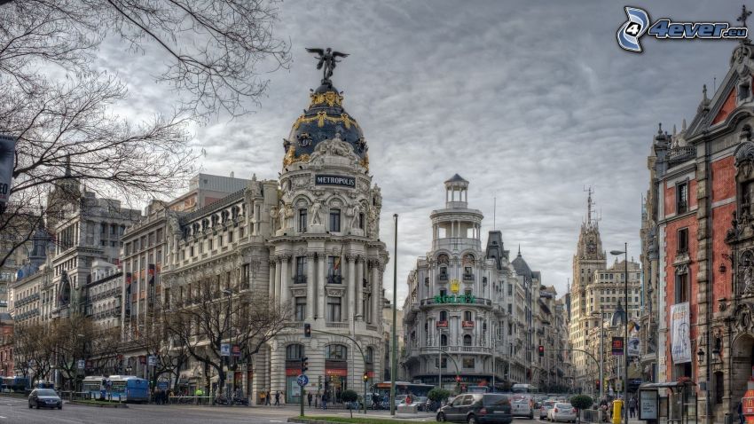 Madrid, ulice, HDR