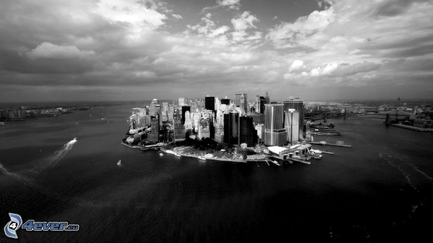 Manhattan, czarno-białe