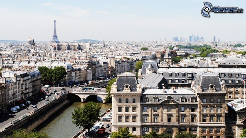 Paryż, Wieża Eiffla, Seine