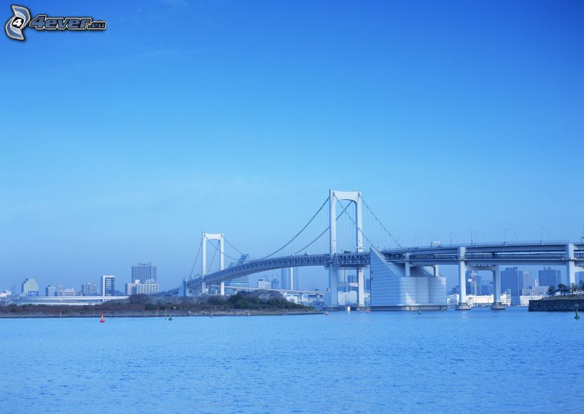 most na autostradzie, Szanghaj, morze