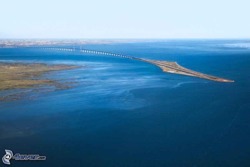 Øresund Bridge, morze