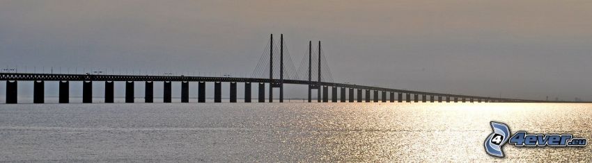 Øresund Bridge, odbicie słońca