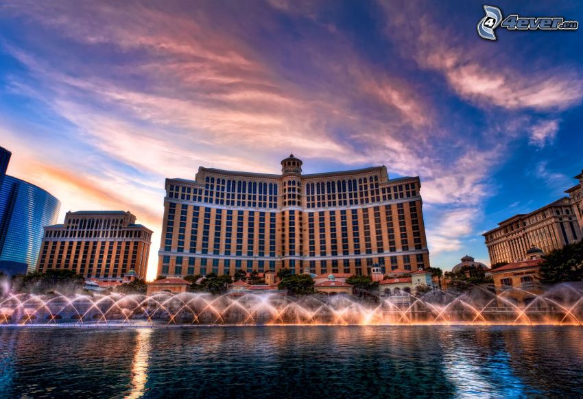 hotel Bellagio, Las Vegas, fontanna