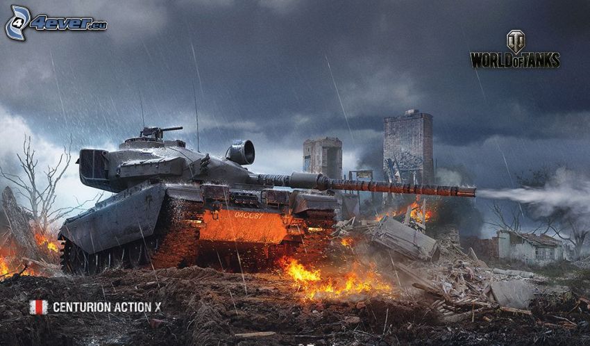 World of Tanks, czołg, ogień