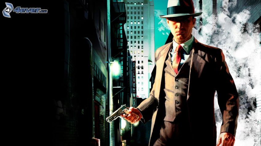 L.A. Noire, mężczyzna w garniturze