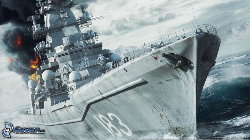 Naval War: Arctic Circle, łódź wojskowa