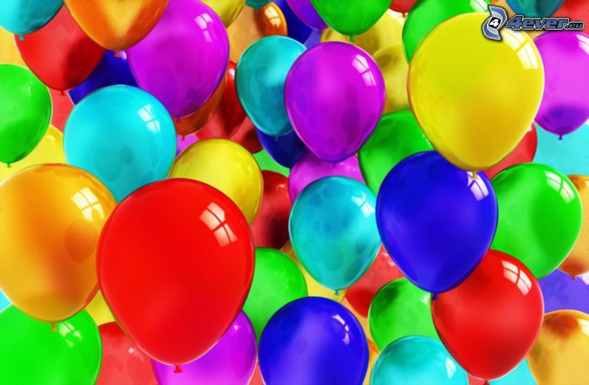 balony, kolory