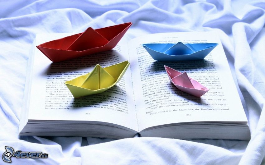 łódki z papieru, książka