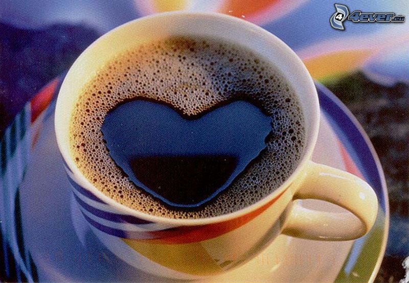 serce w kawie