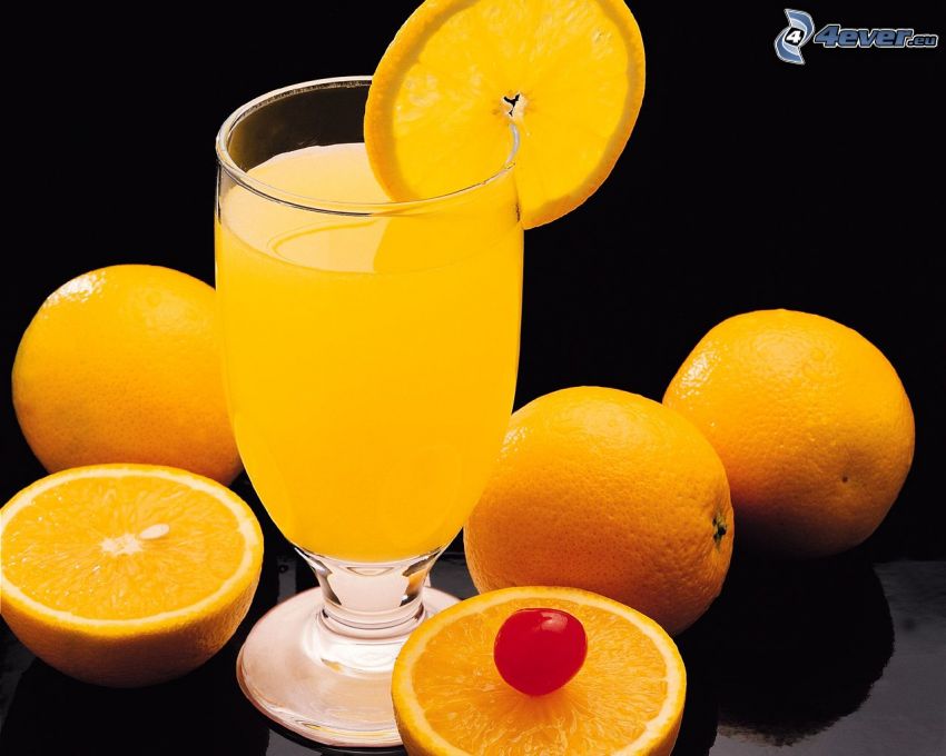 sok pomarańczowy, pomarańcze