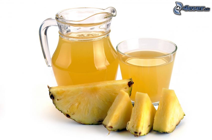 świeży sok, ananas