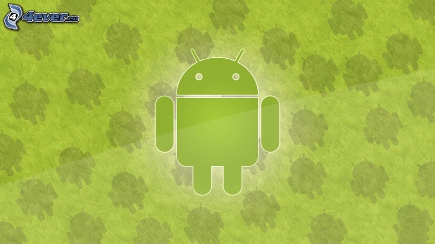 Android, zielone tło