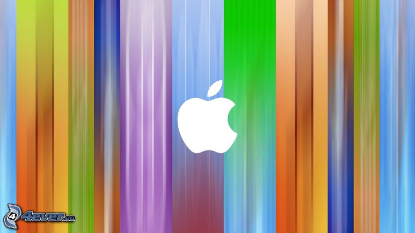 Apple, kolorowe paski