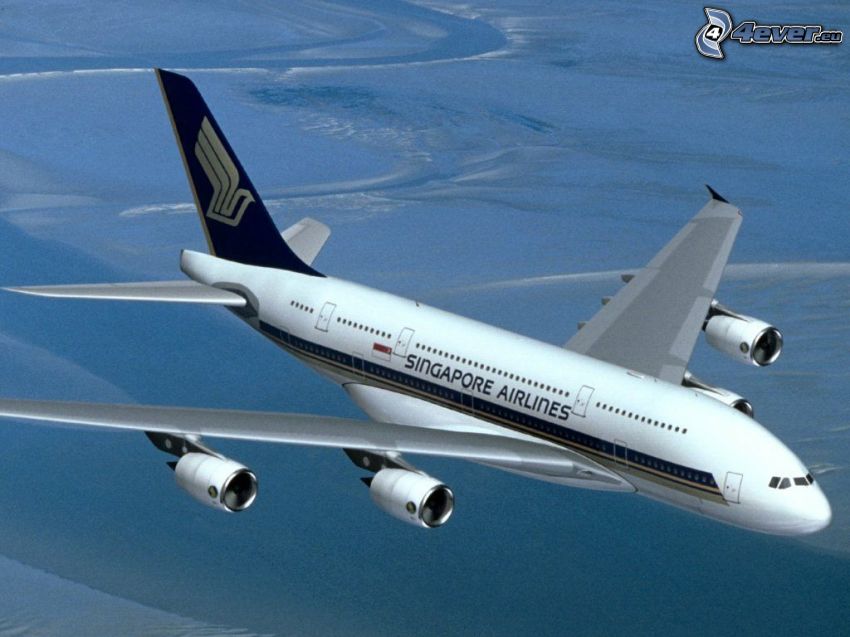 Airbus A380, Singapore Airlines, samolot