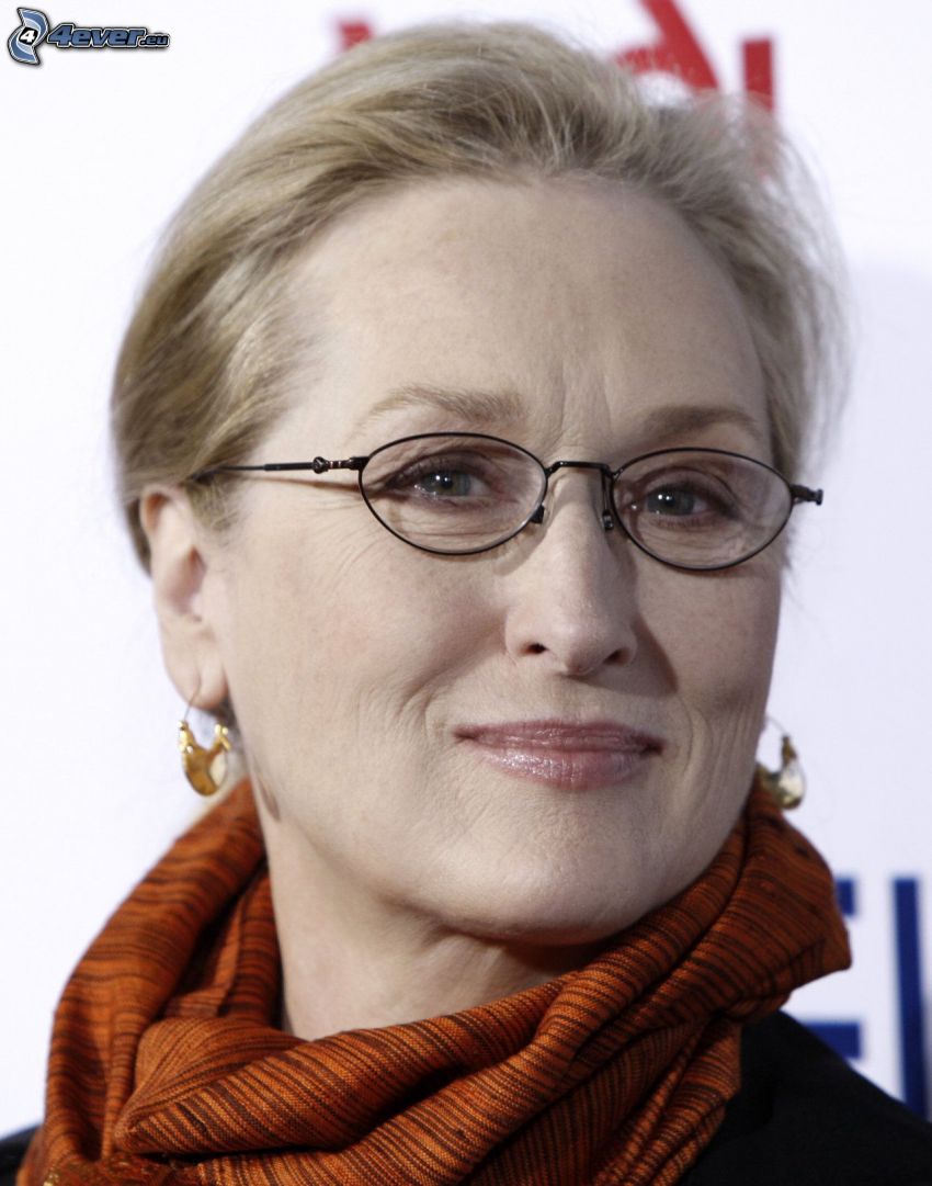 Meryl Streep, kobieta w okularach