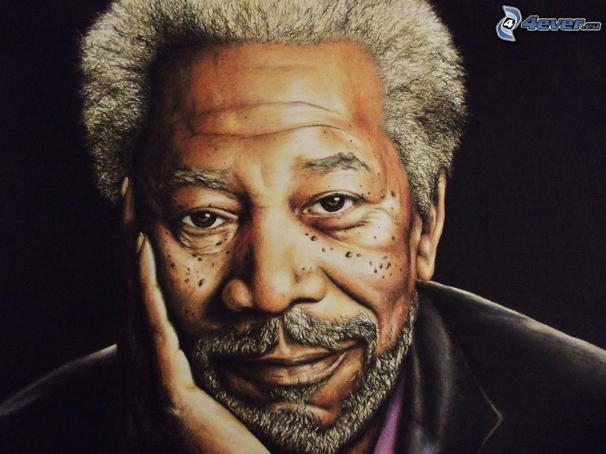 Morgan Freeman, rysowane