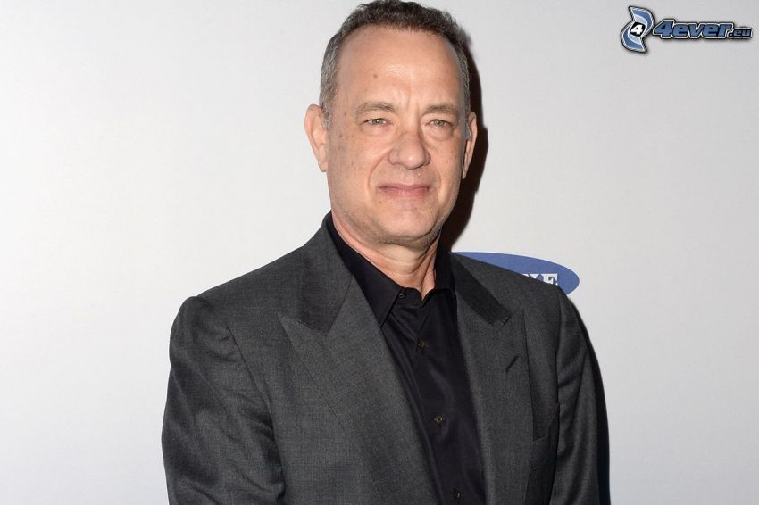 Tom Hanks, mężczyzna w garniturze