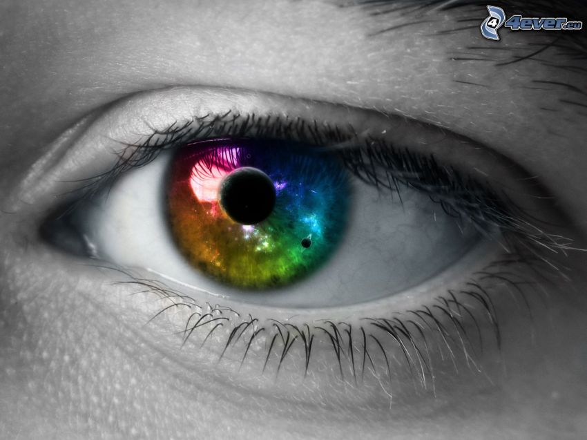 kolorowe oko