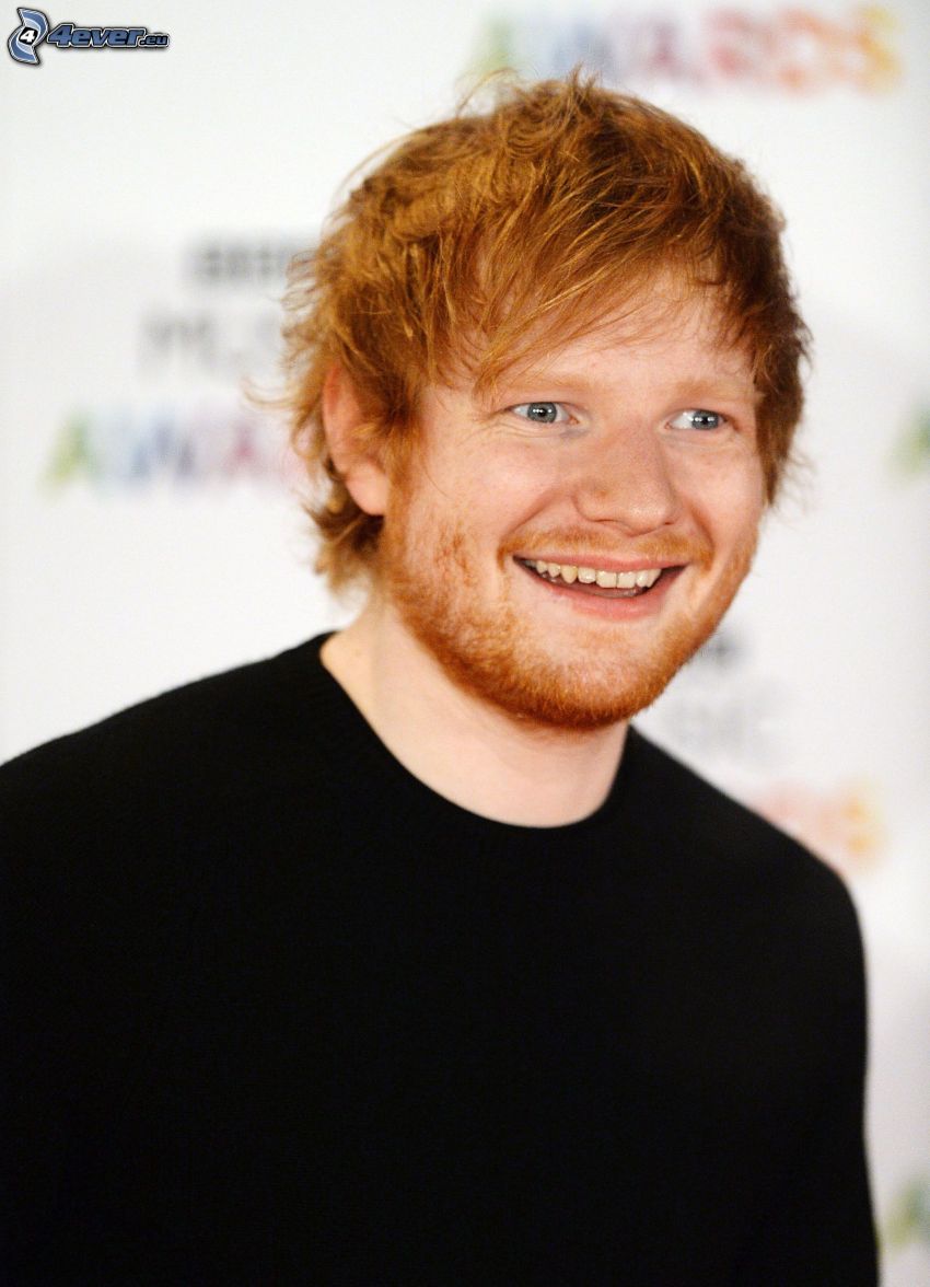 Ed Sheeran, uśmiech