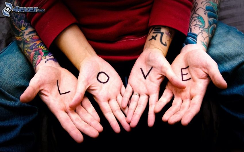 love, ręce