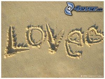 piasek, love, miłość